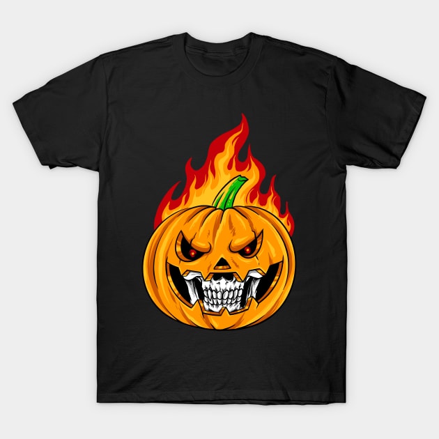 smiling pumpkin T-Shirt by spoilerinc